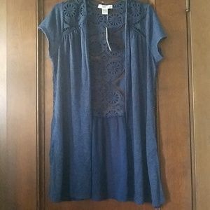 *SALE* Navy blue cover up kimono cardigan Large